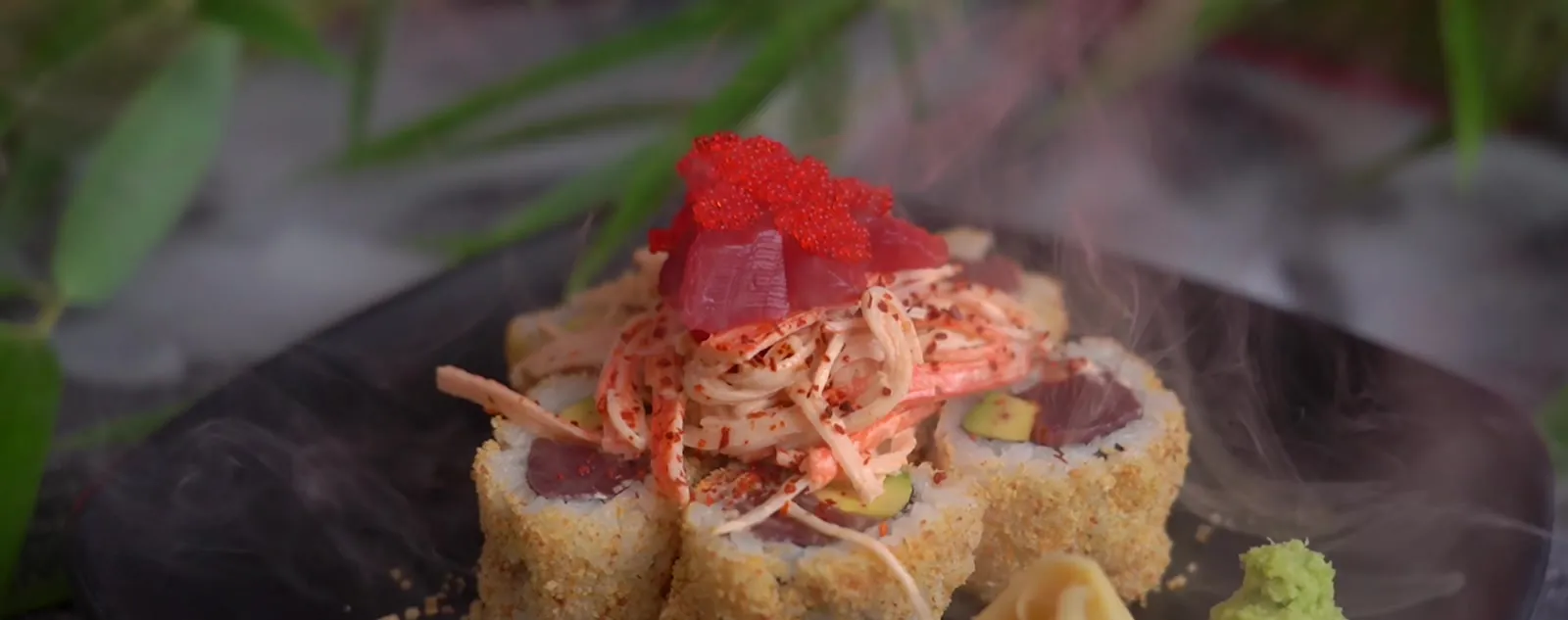 Spicy Volcano Roll at Pizzeria Maki, Wilmington DE